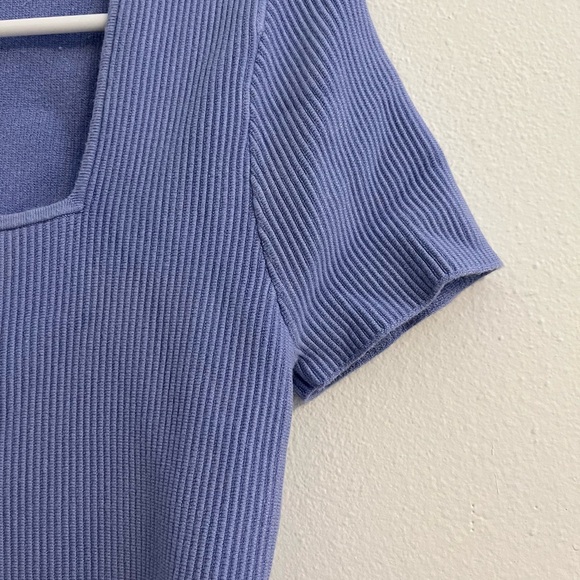 Abercrombie & Fitch Ribbed Square Neck Top - Picture 3 of 7